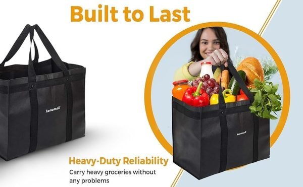 wholesale large collapsible tote bag holds 100 lbs, extra-strength premium material free samples
