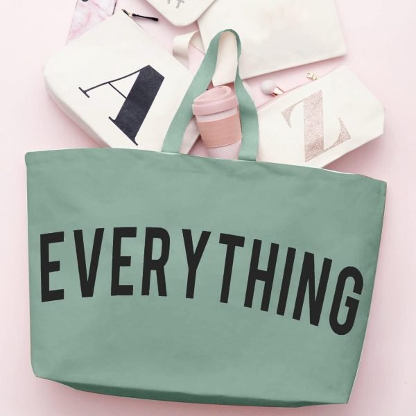 wholesale 28" x 8" x 16" green canvas tote bag - extra large shopping beach totes bags reusable big grocery bag free samples