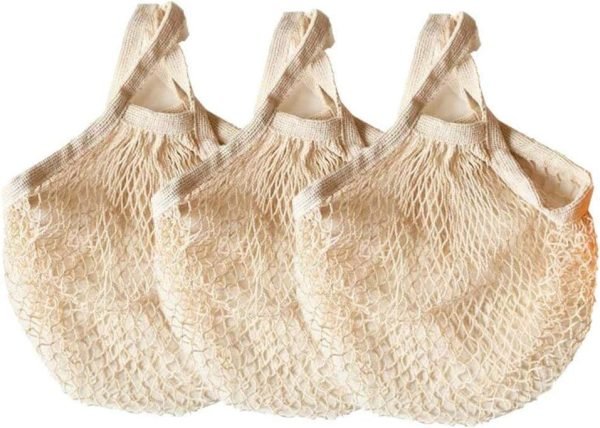 wholesale ahyuan ecology reusable cotton mesh grocery bags cotton string bags net shopping bags mesh bags free samples