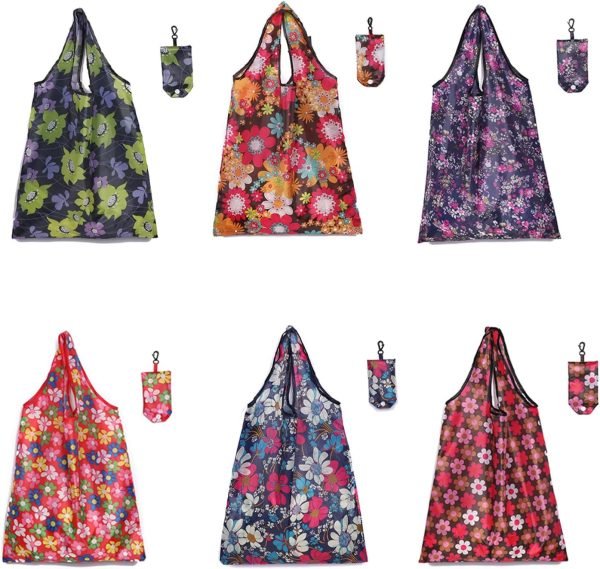 wholesale 14.96x22.83 inches/38x58 cm foldable shopping bags with hook- washable- reusable grocery bags with pouch tote bags free samples
