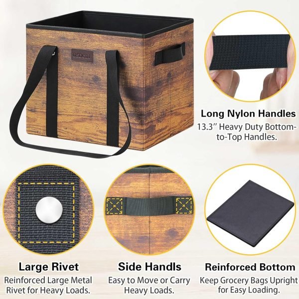 wholesale sturdy reusable grocery bags with 2 handles, heavy duty reusable shopping bags with hard bottom, foldable grocery bag free samples