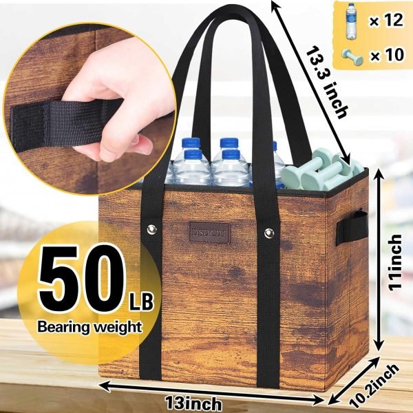 wholesale sturdy reusable grocery bags with 2 handles, heavy duty reusable shopping bags with hard bottom, foldable grocery bag free samples