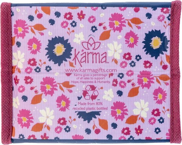 wholesale tote bag and gift bag with handles - perfect for birthday gifts and party bags rpet 1 navy floral small free samples