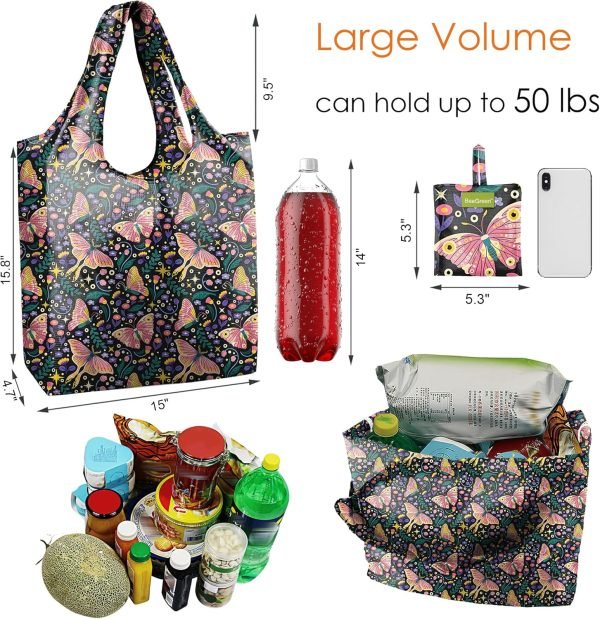 wholesale reusable foldable shopping bags x- large 50lbs ripstop heavy duty grocery bags,machine washable reusable bags for kitchen free samples