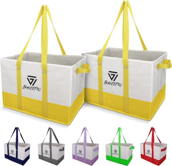 wholesale 15 x 10 x 10.5 inches large utility tote bag, sturdy utility tote, grocery bags reusable shopping bags, foldable grocery bags free samples