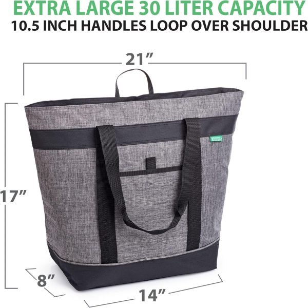wholesale 21 x 17 x 8 inches insulated cooler bag with hd thermal insulation food delivery bag, travel insulated bag or beach cooler bags free samples