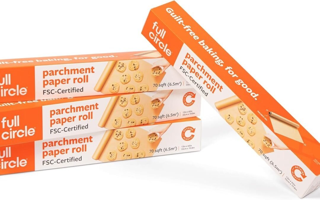 Wholesale OEM ODM Full Circle Parchment Paper – 4 Boxes of 70sq.ft. Rolls – Non-Stick, Plastic-Free, Unbleached Parchment Paper Factory & Supplier
