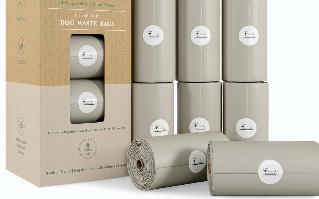 Wholesale OEM ODM 100% Certified Home Compostable and Biodegradable Dog Poop Bags – ASTM D6400 & EN 13432 Compliant dog poop bags rolls – 120 Bags – 8 x Rolls of Plant Based Poop Bags for dogs – Thick Poop Bags Factory & Supplier