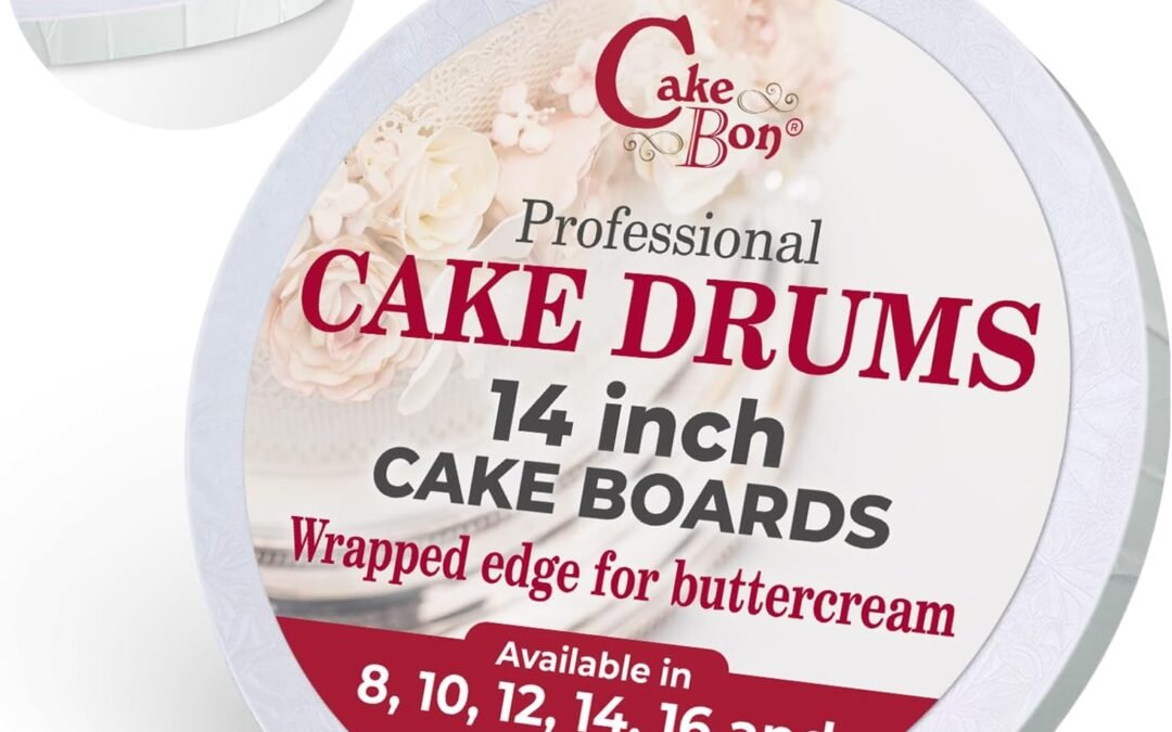 Wholesale OEM ODM Cakebon Cake Boards – Sturdy 1/2 Thick Drums – 14 Inch Professional Fully Wrapped Edges White 1-Pack Factory & Supplier