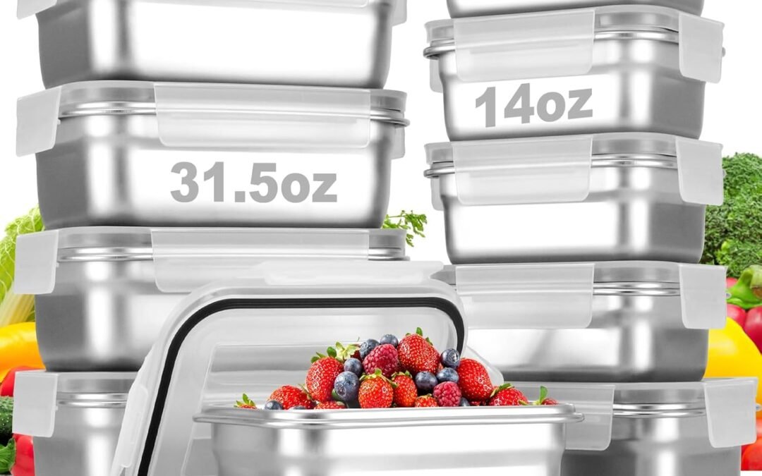 OEM 10 PC Square 304 Stainless Steel Food Containers with Lids, Airtight Bento Lunch Box, Metal Meal Prep Food Containers Reusable Stackable | Nestable Oven/Dishwsher/Freezer Safe Factory