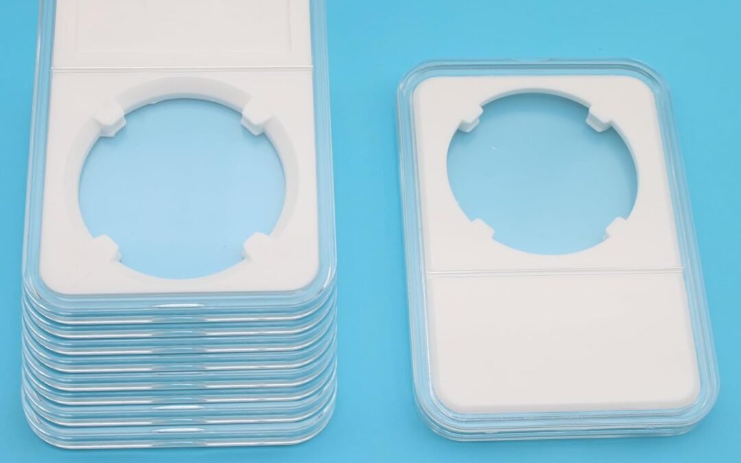 OEM 10 Pcs Coin Slab Display Holder Plastic Dollar Coin Holder 38mm Coin Storage Case Clear Coin Slab Capsules Protector Factory