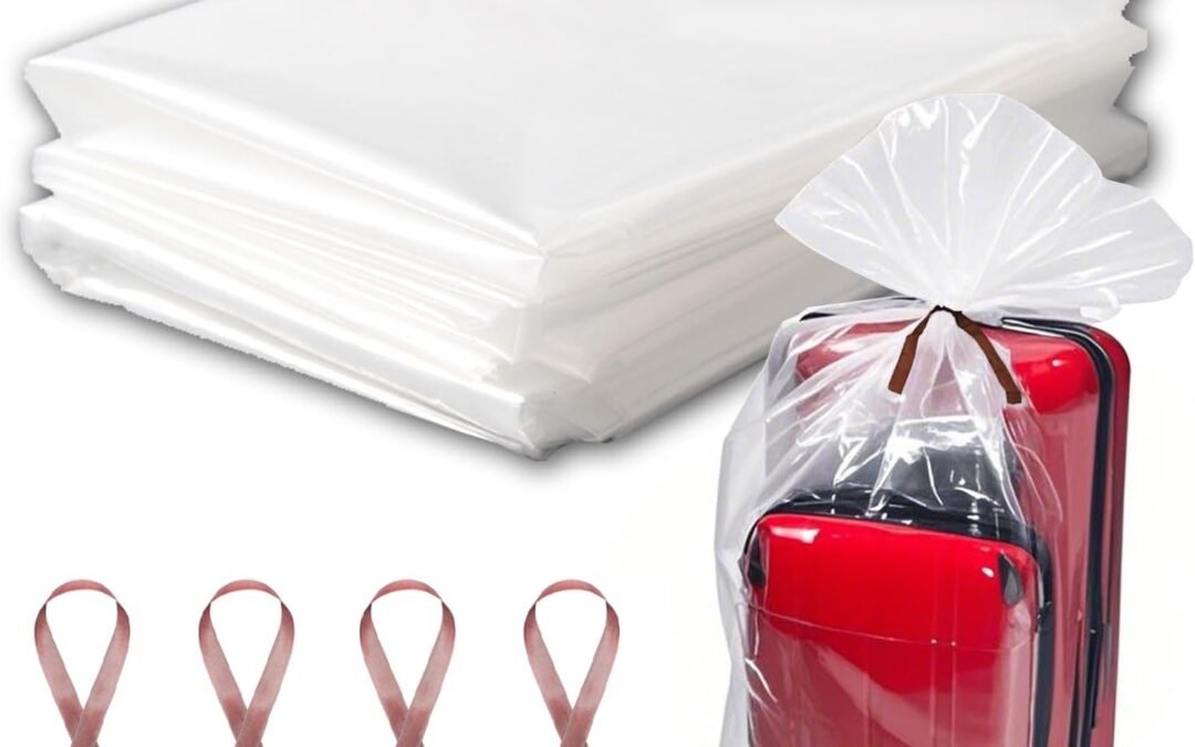 OEM 10 Pcs Large Clear Plastic Bags, 40″ x 60″ Dustproof Large Storage Bags, Moistureproof Giant Extra Luggage Storage Bags for Luggage, Suitcase,Furniture(Include 10 Ribbons) Factory