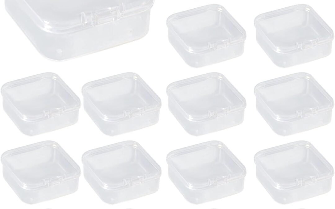 OEM 100 Pcs Mini Clear Storage Boxes, 2.2 X 2.2 X 0.8 Inch Square Organizers With Lids, Clear Pp Plastic Containers, Stackable For Jewelry, Beads, And Crafts Factory