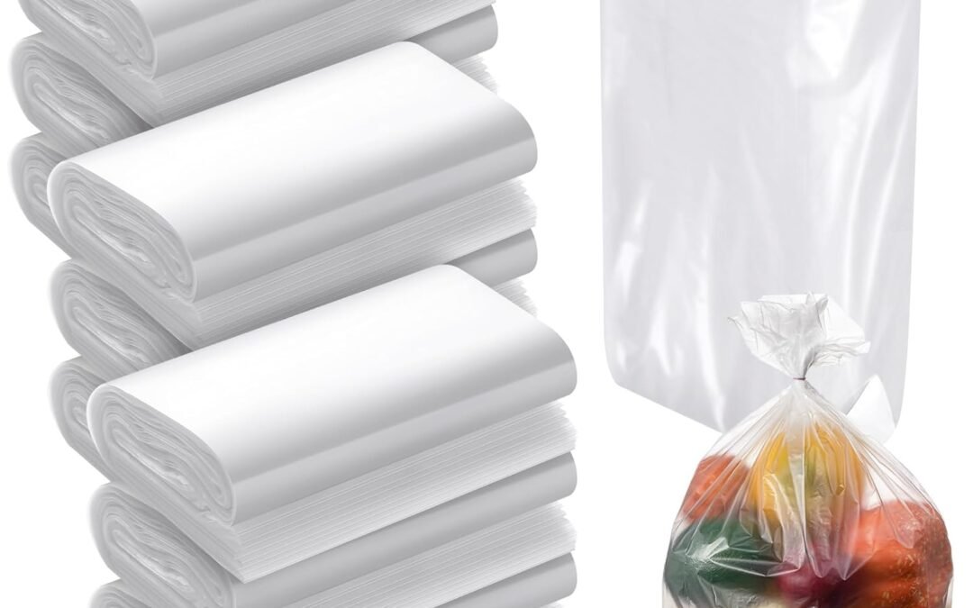 OEM 1000 Pcs Food and Utility Poly Bag 6 x 3 x 15 Inches Plastic Produce Bag for Bread and Groceries Gusseted Bags, 0.80 Mil, Clear Factory