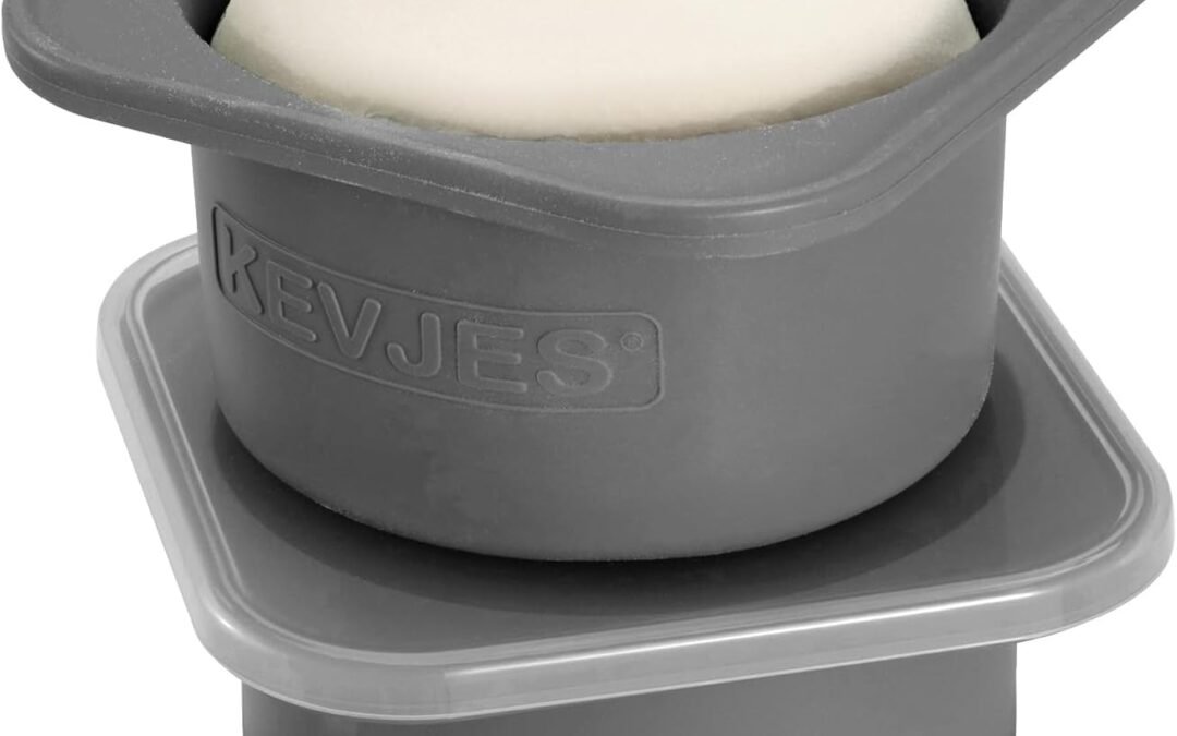 OEM 1000ml PLUS Pizza Sourdough Proofing Containers with Air-tight Lids for DIY family Artisan Pizza,Bread,Bagel-Food Grade Silicone -Freezer, Fridge, Dishwasher Safe-2 Pack (Space Grey) Factory