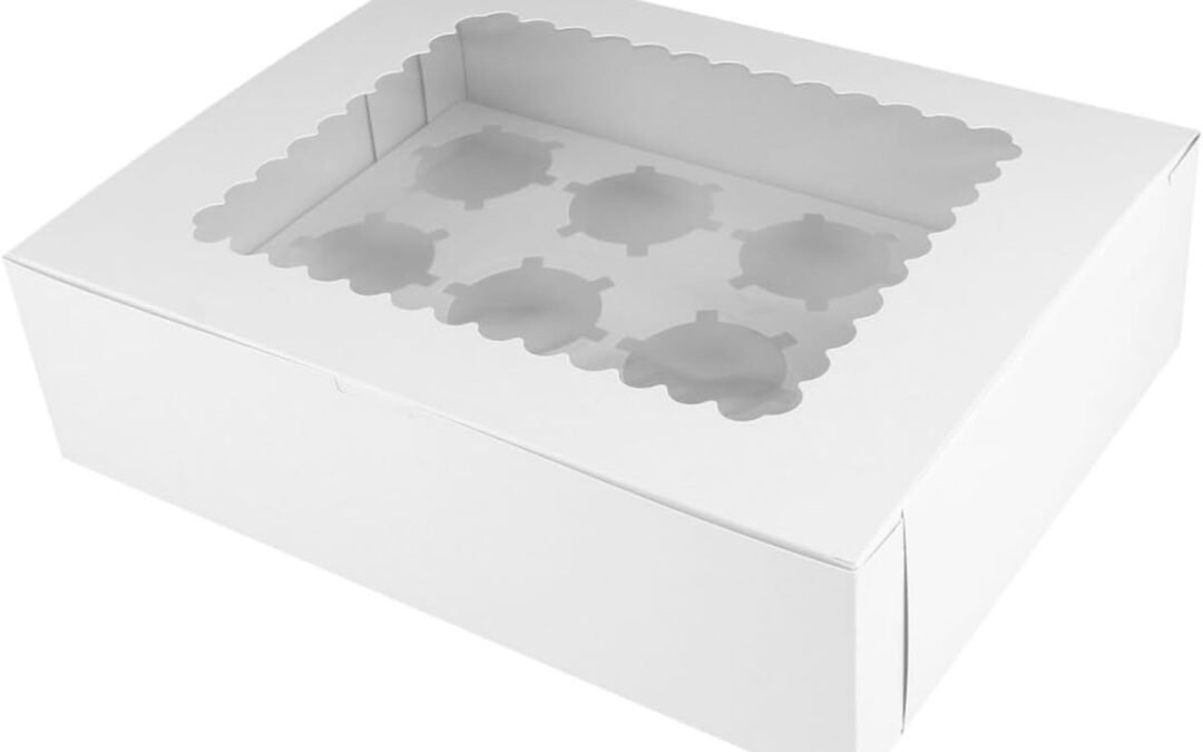 OEM 10pcs 12-grids Cake Holder Paper Cupcake Packing Box Baking Muffin Boxes Food Grade Card Factory