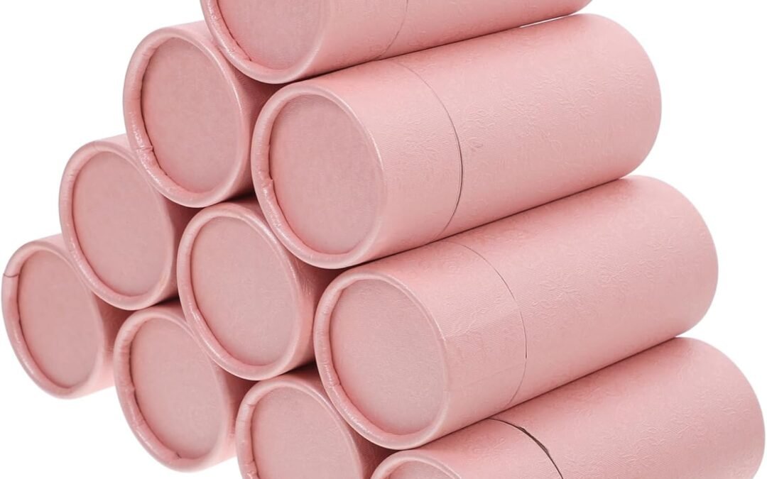 OEM 10pcs Kraft Paper Boxes for Tea Packaging Durable Cardboard Tubes with Lid for Essential Oils Tea Bags and Spices Elegant Box for Storage and Presentation Factory