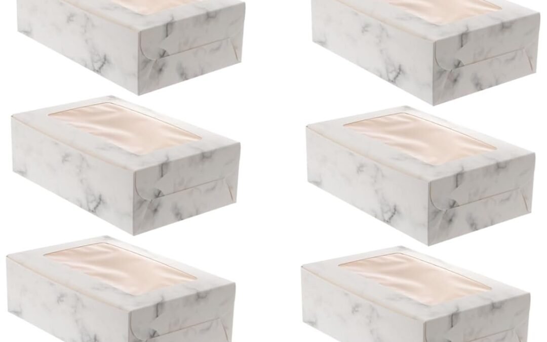 OEM 10pcs Muffin Cake Box Cupcake Storage Box Food Grade Paper Window Design for Parties Banquets Home Factory