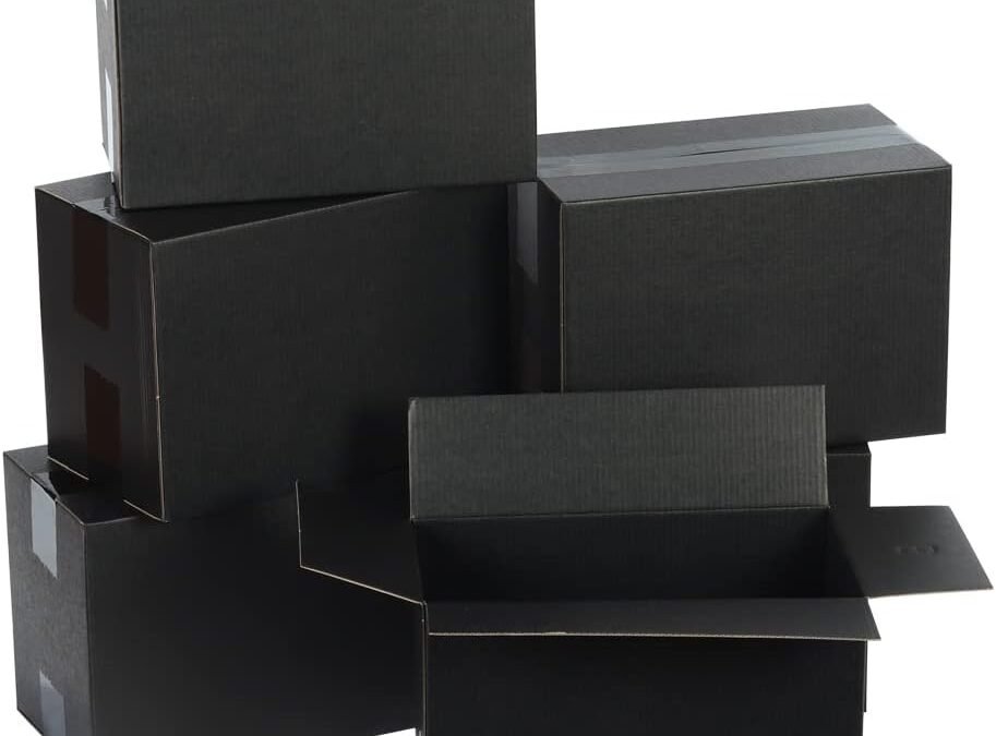 OEM 10x6x7 Small Black Shipping Boxes Set of 30, Sturdy Cardboard Boxes for Small Business for Packaging Mailing Factory