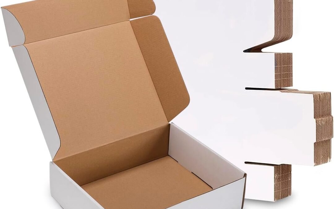 OEM 10x7x3 inches Shipping Boxes 25 Pack,TUKYLIL White Corrugated Cardboard Box,Mailer carton for Packaging Small Business,Gifts,Craft,Jewelry,daily supplies Factory