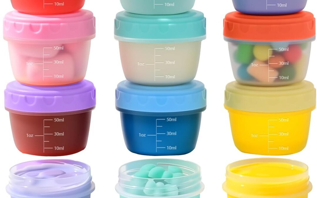 OEM 12 Pack 2.7 oz Salad Dressing Container to Go,Small Sauce Containers with Lids,Leak Proof,Condiment Cups Reusable,2 oz Plastic Containers with Lids,Microwave Safe,Bento Box Safe Factory