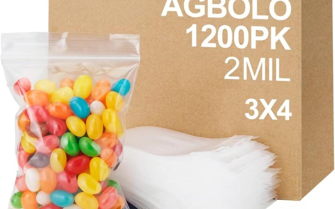 OEM 1200Pcs Small Plastic Bag for Jewelry, 3×4” Small Zip Bag Baggies Resealable, 2 Mil(2 Layer) Durable Small Zip Bag for Pill and Small Business – Clear Factory