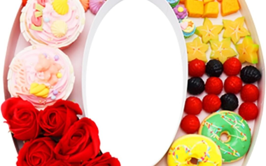 OEM 15.2inch Cardboard Number Large for Charcuterie Food Sweet, Birthday Anniversary Evens Party Treat, Paper Mache Decoration Box (0) Factory