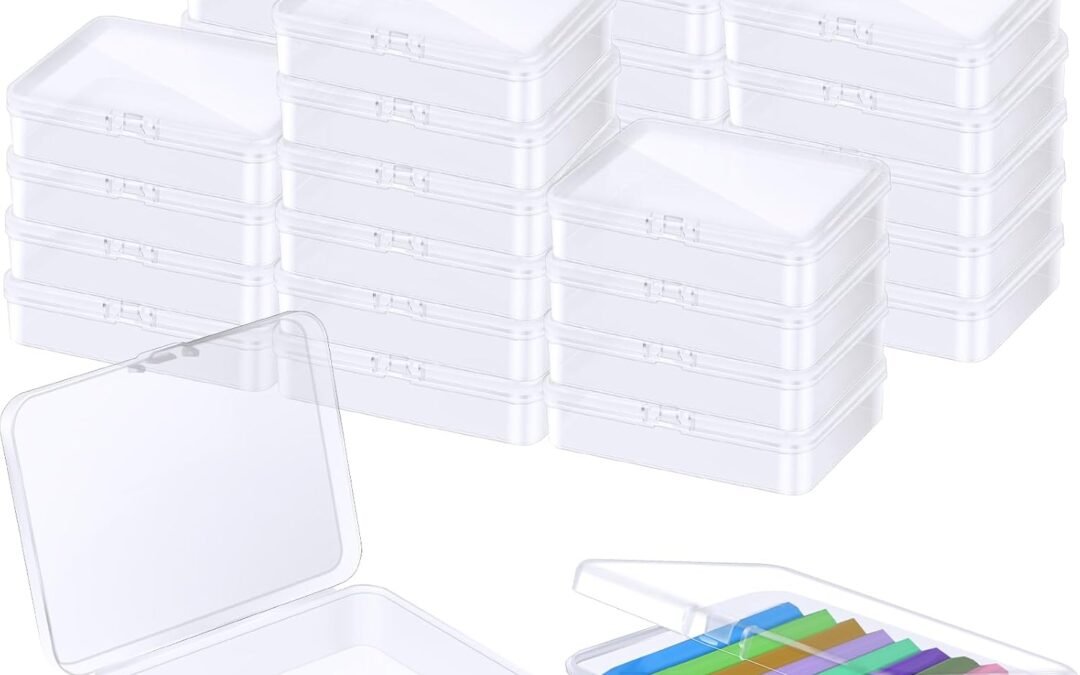 OEM 16 Pcs Plastic Crayon Box Bulk Clear Crayons Holder with Lid Crayon Organizer Case Crayon Storage Containers for Students School Office Supplies (16) Factory