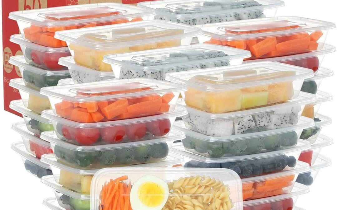 OEM 16oz Disposable Food Storage Containers with Airtight Lids, 50Pcs Reusable Deli Meal Prep Containers, Leakproof, Microwaveable, Dishwasher & Freezer Safe Factory