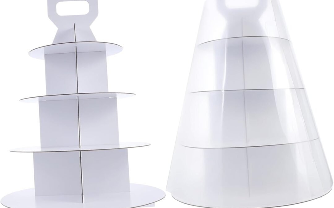 OEM 1Set Four Layer Dessert Packaging Box with Handle Premium Food Grade Cake Case for Muffins Biscuits and Pastries for Tea Parties Birthdays and Celebrations Factory