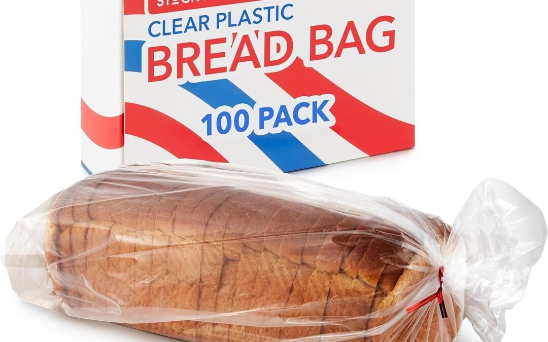 OEM 200 Pack Clear Plastic Bread Bags for Homemade Bread Adjustable and Reusable Large Disposable Storage Bag with Twist Ties for Fresh Home-Made Sourdough Loaf, Freezer Safe Airtight BPA-Free Factory