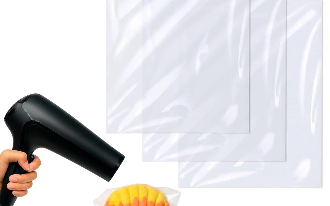 OEM 200 Pcs Heat Shrink Wrap Bags – 5×7″ Good for Soap Packaging, Bath Bombs, & Jewelry – Heat Shrink Bags for Homemade DIY Projects & Gifts, Easy to Use with Heat Gun or Hair Dryer at Medium Temperature Factory