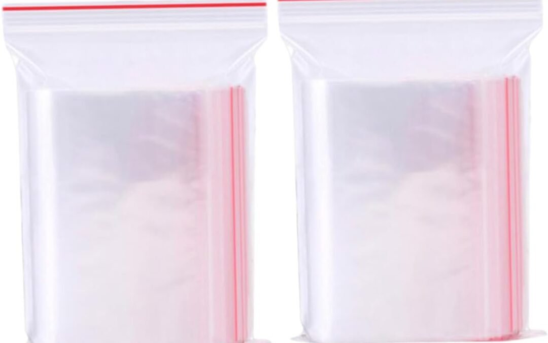 OEM 200Pcs Clear Resealable Zip Bags Transparent Plastic Pouches for Candy Jewelry and Food Storage Self Sealing Reusable Mini Zipper Bags Factory