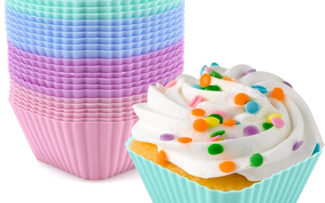 OEM 24 Pack Silicone Baking Cups Square Reusable Nonstick Cupcake Liners Food Grade BPA Free Multicolor Mini Cake Molds for Muffins and Bento Box Accessories Standard Size Baking Cup Liners Factory