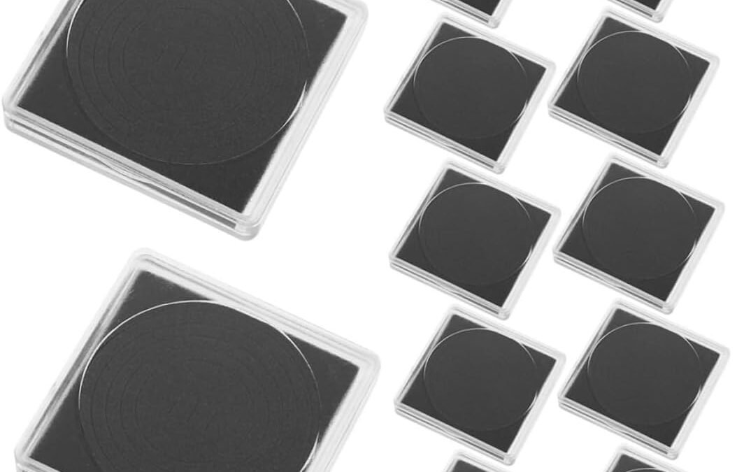 OEM 25pcs Coin Collection Box Clear Coin Storage Case Plastic Protection Cases Black Factory