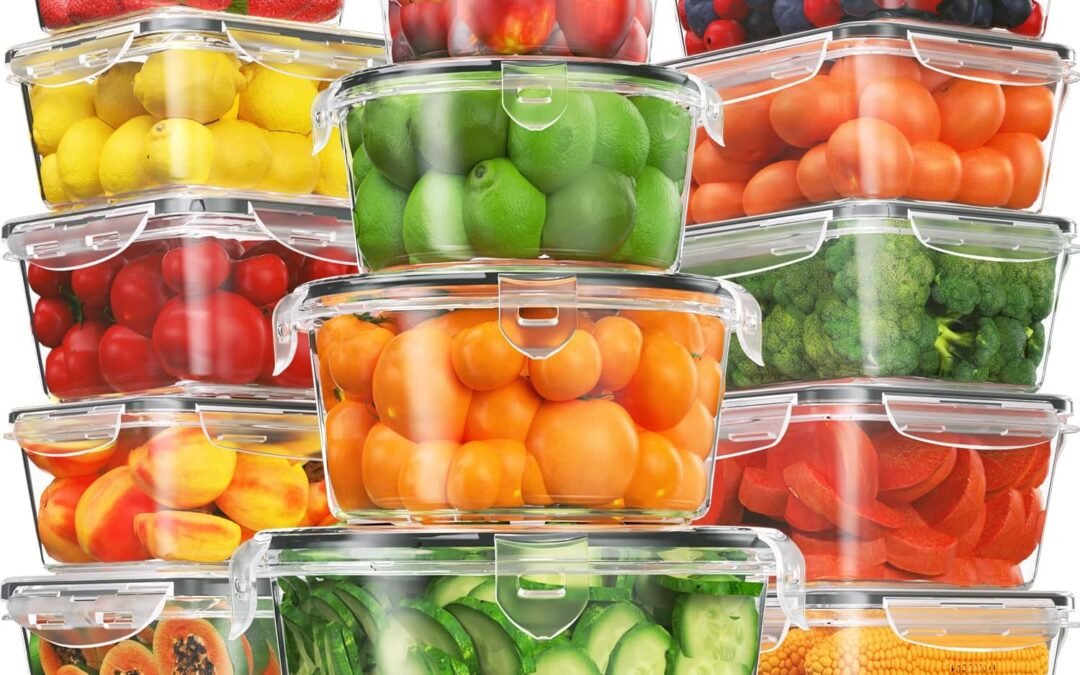OEM 28 Pieces Food Storage Containers with Lids EXTRA LARGE Freezer Containers for Food BPA-Free Meat Fruit Vegetables Plastic Containers with lids Storage Airtight Leak-Proof Food Boxes for Kitchen Factory
