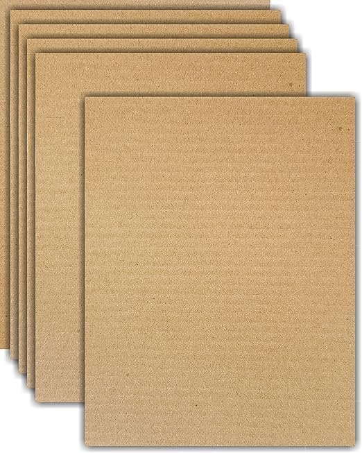 OEM 3 Ply Corrugated Flat Cardboard Sheets for DIY Projects Packing Mailing Arts and Crafts A4 (8.3×11.7 inch) Size Pack of 20 Brown Sheets for Packaging Inserts and Dividers. Factory