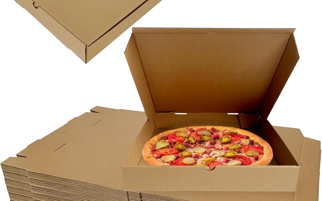 OEM 30 Pack 10 x10 Inch Pizza Boxes, Pre-fold Kraft Cardboard Pizza Pizza Boxes, Square Flat Cardboard Boxes Take Out Containers for Pizza, Cake, Cookies, Food Factory