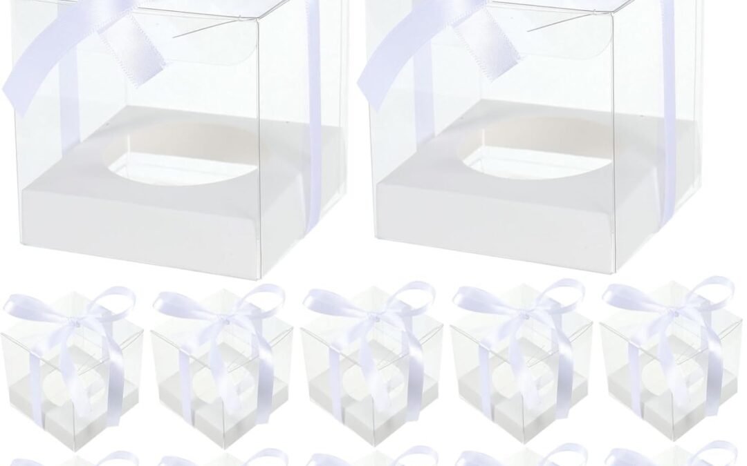 OEM 30pcs Mousse Cake Boxes Pet Plastic Box for Cake Lids Handles for Wedding Birthday Factory