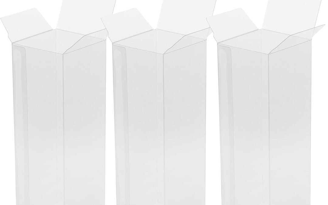OEM 3pcs Transparent Plastic Favor Boxes, 5.1″ x1.7″ PET, Easy to Assemble, Clear Display, Versatile Treat Boxes for Wedding, Christmas, Party, Baby Shower, Golf Balls Factory
