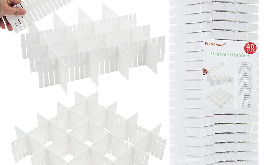 OEM 40Pcs Drawer Dividers, Adjustable Drawer Organizer for Socks, Underwear, Makeup, Can Help Tidy Kitchen, Bedroom, Dresser White Factory