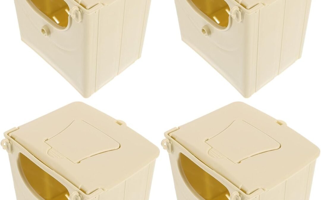 OEM 4Pcs Plastic Birds Nesting House Parakeet Nesting Box Bird Finch Nest Breeding Box Bird Cage Breeding Box for Bird Cockatiel Parrot, 13X10X13cm/5.1X3.9X5.1in Factory