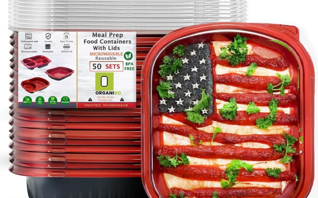 OEM 50 Pack (1-Compartment) 34 oz Meal Prep Containers Reusable with Lids, Sturdy & BPA Free, Microwave, Freezer, Dishwasher Safe Food Prep Containers, To Go Take Out Plastic Food Storage, bento box. Factory