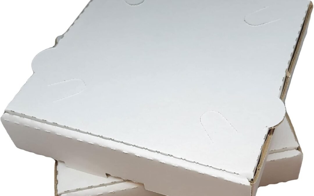 OEM 50 Pack Corrugated Pizza Box – White Cardboard (16″ x 16″) Factory