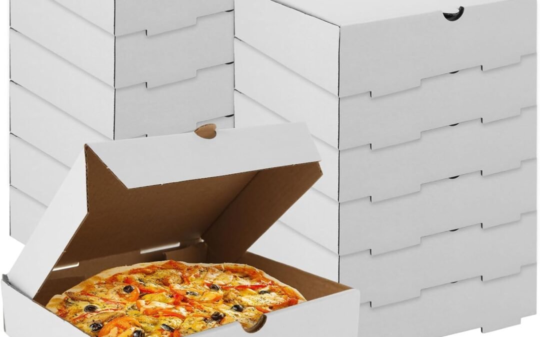OEM 50 Pack Pizza Boxes 6 x 6 Small Pizza Boxes Bulk Corrugated Cardboard Boxes Takeaway Packing Boxes for Pizza, Cake, Cookies, Food Factory