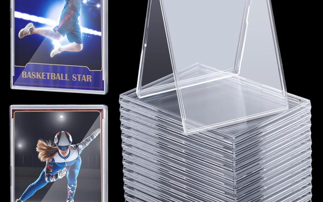 OEM 50 Pcs Trading Card Sleeve Case Hard Plastic Card Protector Sleeves Clear Brick for Standard Sports Baseball Cards Holder Collectibles Factory