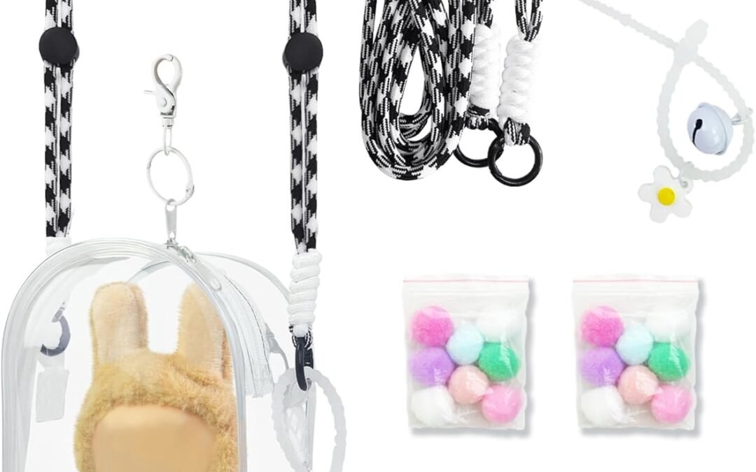 OEM 5Pcs Clear Bag Protective Case Cover Bag for 17 cm with Keychain Crossbody, Clear Figure Display Bag PVC Plastic for Carrying Storage Accessories (7 inch) Factory