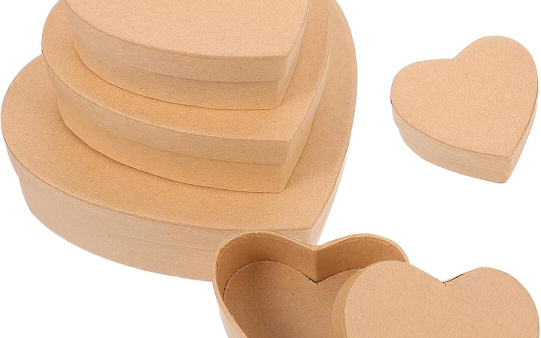 OEM 5Pcs Heart Shaped Kraft Paper Box Practical Snack Holder for Candy Cookies and Creative Present Packaging and Lightweight Design Factory