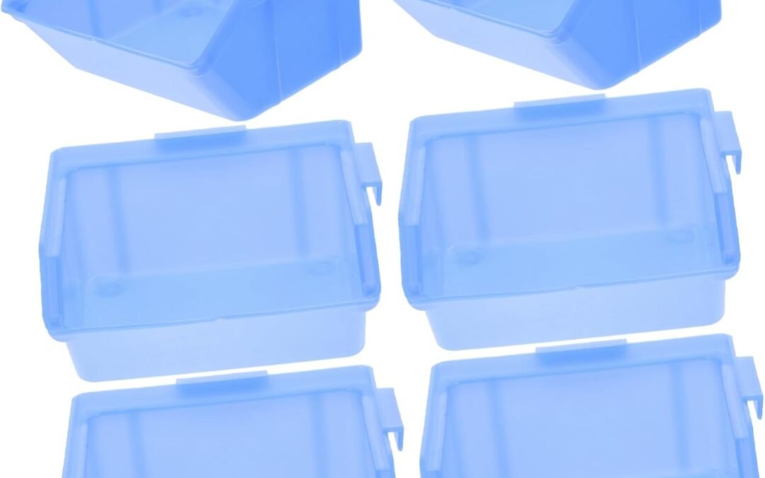 OEM 6Pcs Plastic Nesting Storage Bins Durable Organizer Boxes for Hardware Tools and Accessories Efficient Warehouse Supply for Easy Classification and Stacking Factory
