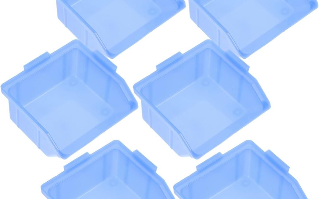 OEM 6Pcs Plastic Stacking Bins for Hardware Storage and Organization Durable Material Tool Boxes for Easy Parts Sorting for Garage and Workshop Use Factory